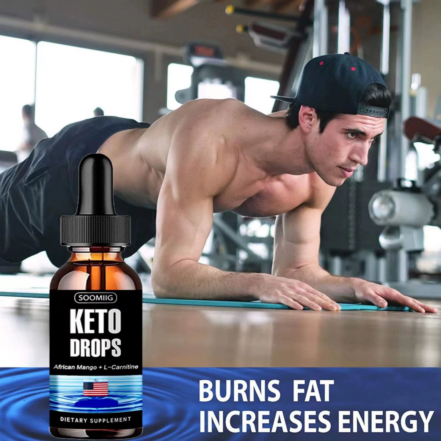 KETO DROPS BURNS FAT INCREASES ENERGY DIETARY SUPPLEMENT Organic Detoxification Promotes Metabolism