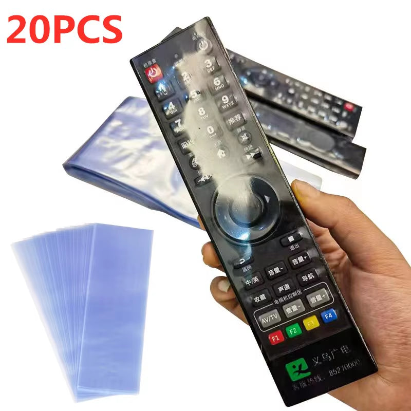 5/10/20PCS Transparent Shrink Film Bag Anti-Dust Protective Case Cover for TV Air Conditioner Remote Control Shrink Plastic