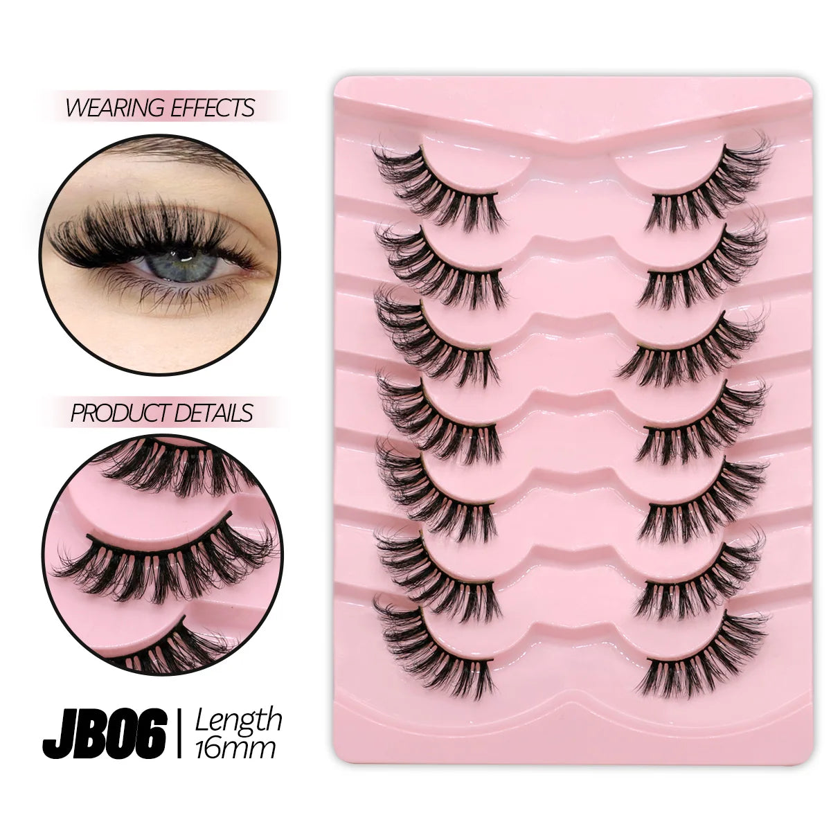 Half Lashes Half Lashes Soft Natural Clear Band Lashes Natural Look Faux Mink Wispy Mink Eyelashes Extension Makeup