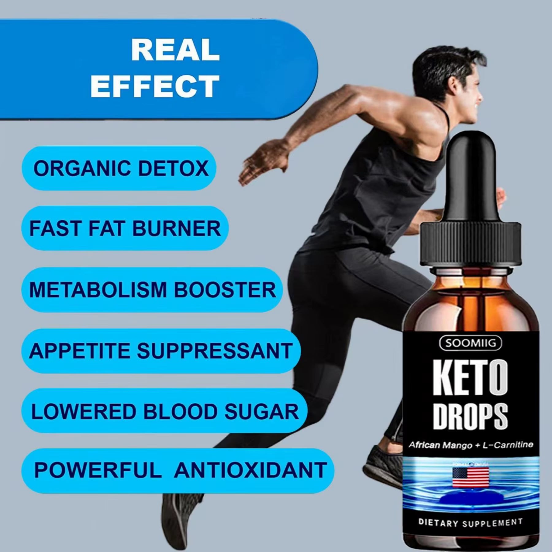 KETO DROPS BURNS FAT INCREASES ENERGY DIETARY SUPPLEMENT Organic Detoxification Promotes Metabolism